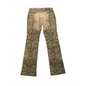 Roberto Cavalli Mosaic Print Bootcut Denim Slim Fit Size 31"